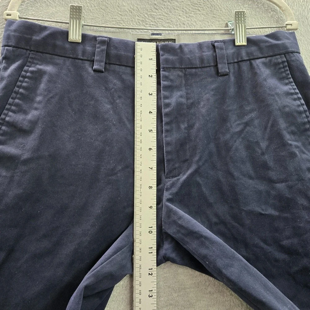 Banana Republic Men Pants 32X30 Blue Aiden‎ Chino Cotton Polyester Spandex